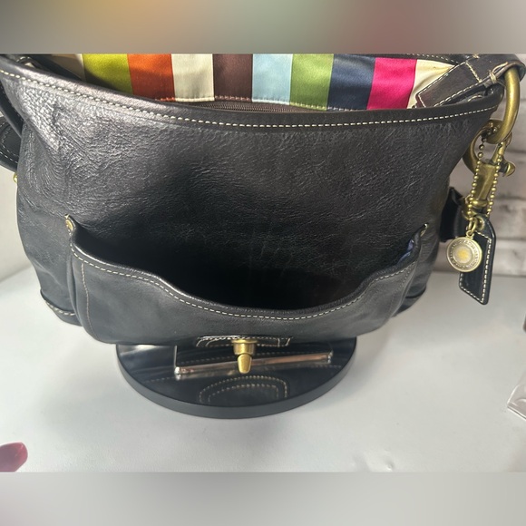 COACH Ali 65TH Anniversary
Vacchetta Leather Shoulder Bag Black 10327 EUC - Picture 13 of 14